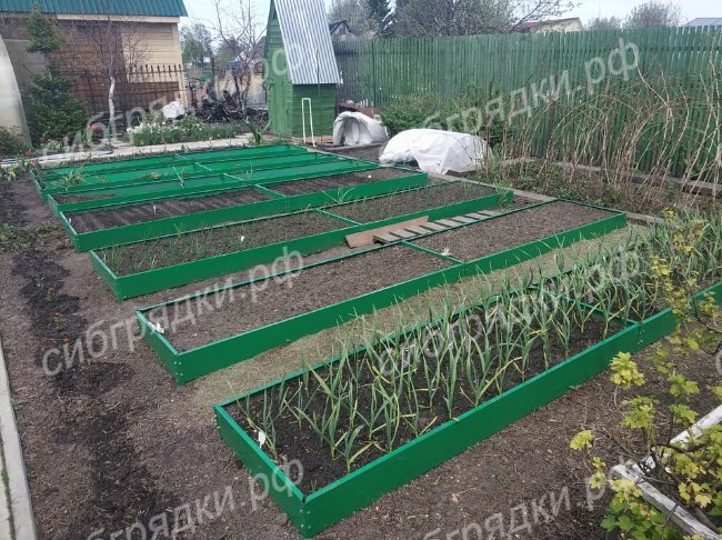 Грядки с двусторонним покрытием 15 см в Иркутске